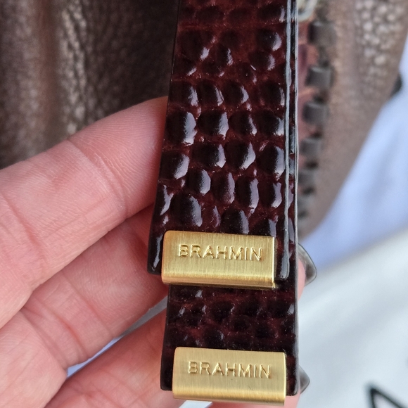 Brahmin Isabelle Brown Lafayette Leather Crossbody Bag Comes with Dust Bag. NWT - Picture 7 of 12